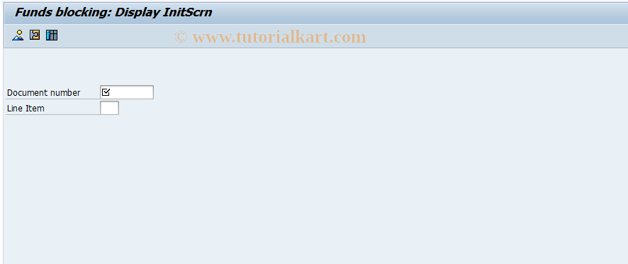 SAP TCode FMW3 - Display Funds Block