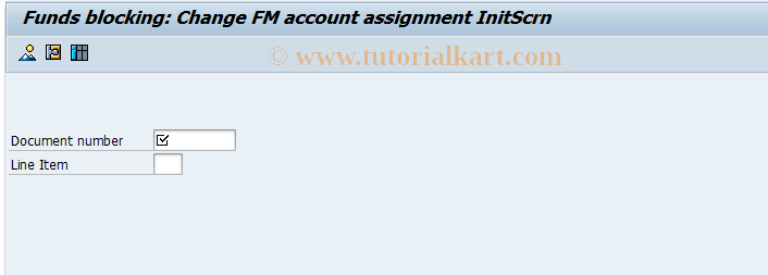 SAP TCode FMW5 - Change FM Account  Asst in Funds Blkg