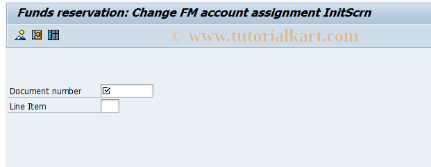 SAP TCode FMX5 - Change FM Account  Asst in Funds Resvn