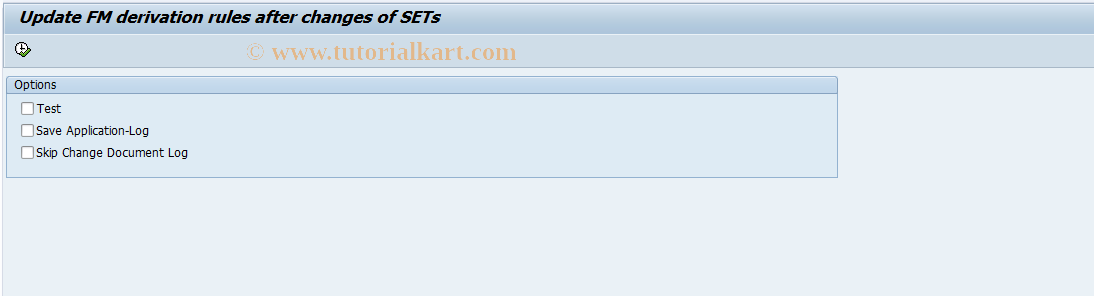 SAP TCode FM_ENH_FMDERIVE_SETS - Update of FM derivation rules