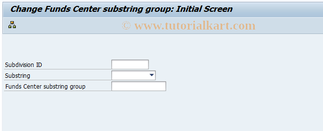 SAP TCode FM_FCSUB_SET2 - Change Fds. Cntr. Substrings Group