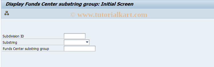 SAP TCode FM_FCSUB_SET3 - Display Fds. Cntr. Substrings Group