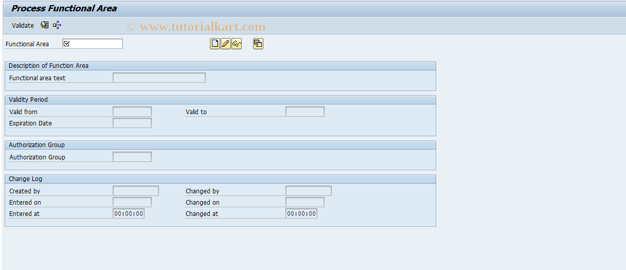 SAP TCode FM_FUNCTION - FM: Functional Area