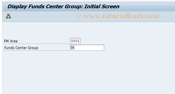 SAP TCode FM_SETS_FICTR3 - Display Funds Center Group