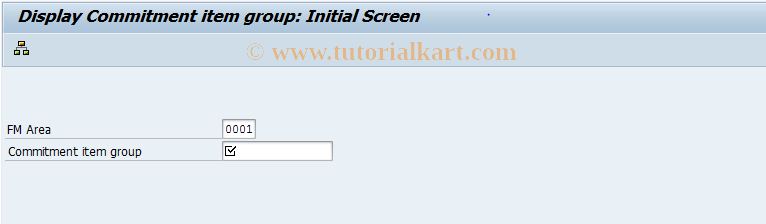 SAP TCode FM_SETS_FIPEX3 - Display Commitment Item Group