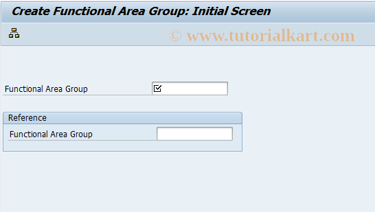 SAP TCode FM_SETS_FUNCTION2 - Change Functional Area Group