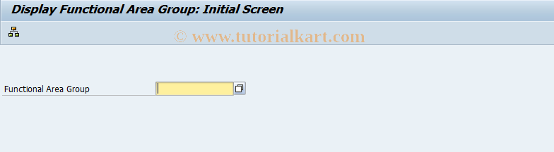 SAP TCode FM_SETS_FUNCTION3 - Display Functional Area Group