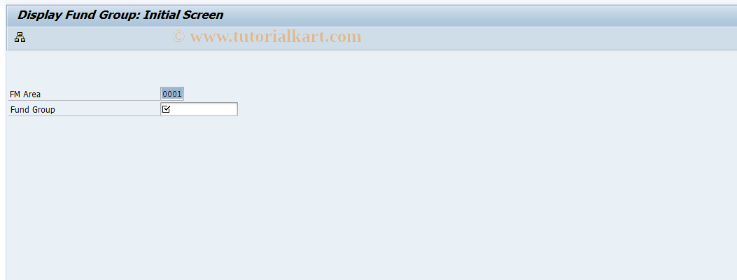 SAP TCode FM_SETS_FUND3 - Display Fund Group