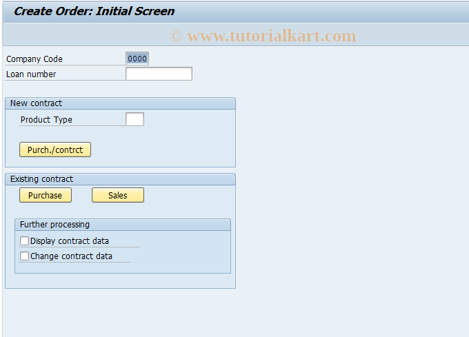 SAP TCode FN09 - Create Borrower's Note Order