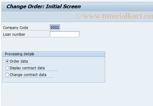 SAP TCode FN11 - Change borrower's note order