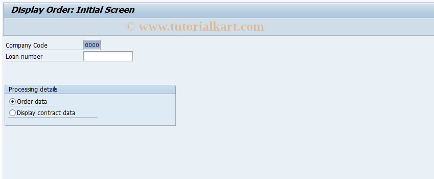 SAP TCode FN12 - Display borrower's note order