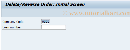 SAP TCode FN13 - Delete borrower's note order