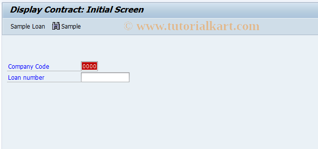 SAP TCode FN17 - Display borrower's note contract