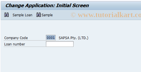 SAP TCode FN41 - Change other loan interested party