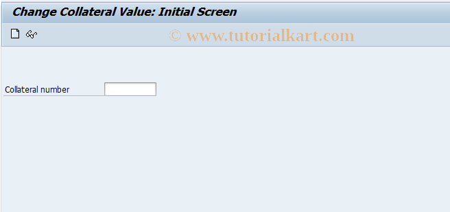 SAP TCode FN61 - Create collateral value