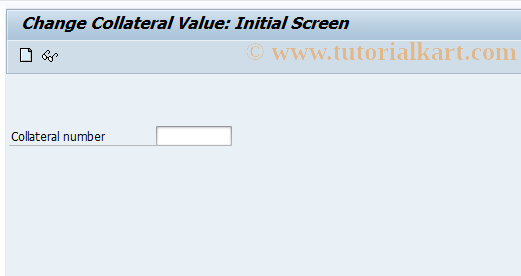 SAP TCode FN62 - Change collateral value