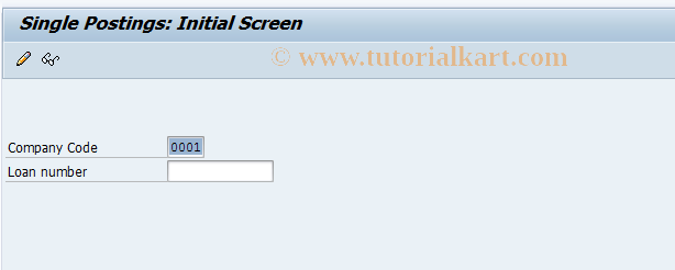 SAP TCode FN8C - Enter Single Postings