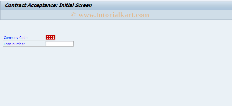 SAP TCode FNA0 - Policy application in contract