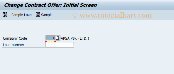 SAP TCode FNA2 - Change Mortgage Offer