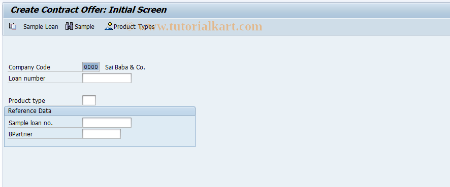 SAP TCode FNA6 - Create Policy Offer