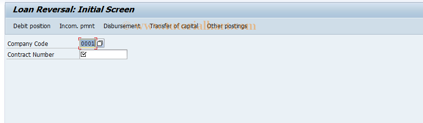 SAP TCode FNB3 - Document Reversal - Loans