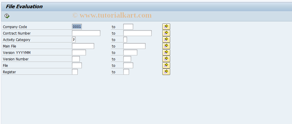 SAP TCode FNFT - Rollover: File evaluation