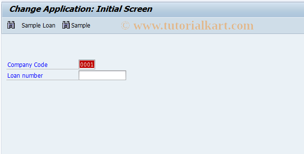 SAP TCode FNI2 - Change mortgage application