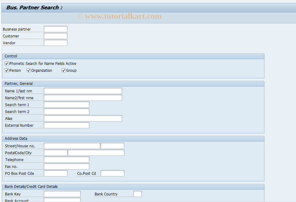 SAP TCode FNIJ - Create credit standing