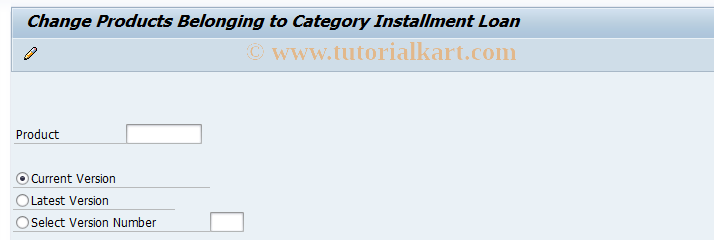 SAP TCode FNINL_PRODUCT_CHNG - Changing Products for Instllmt Loans