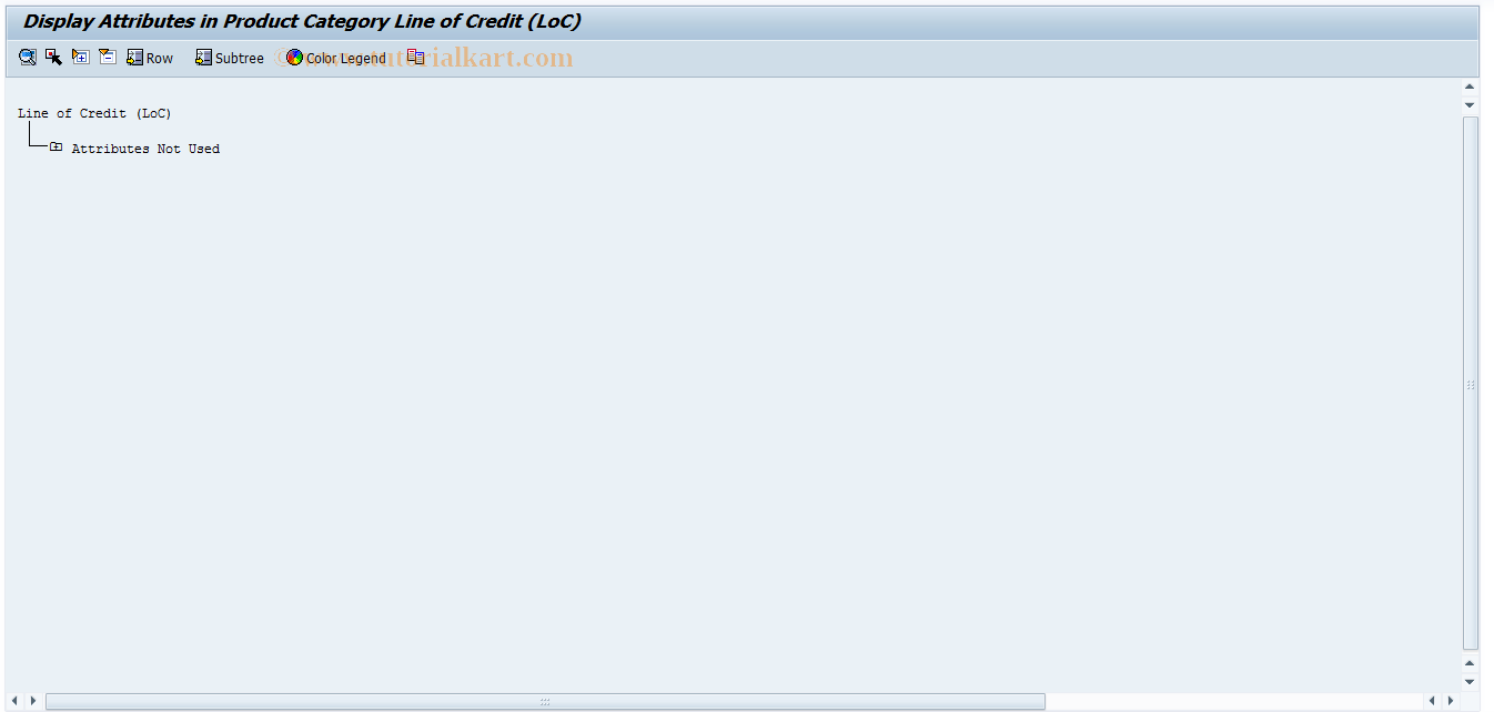 SAP TCode FNLOC_PRODUCT_ATTR_D - Display Attributes for LoC