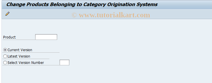 SAP TCode FNLOS_PRODUCT_CHNG - Change Products for Aquisition Syst.