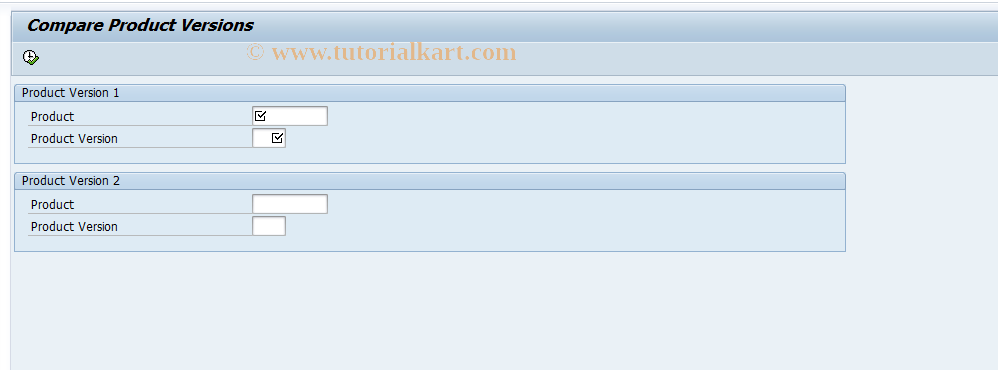 SAP TCode FNLOS_PRODUCT_COMP_C - Compare Production for Aqu. Using Client