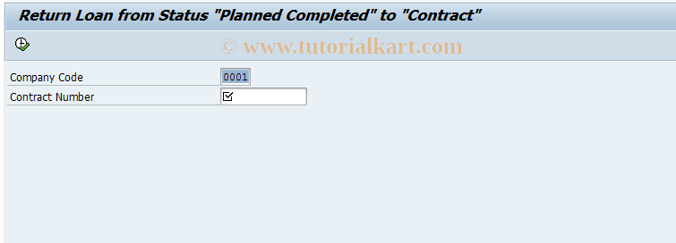 SAP TCode FNLS_CONTS - Reset Planned Completed to Contract