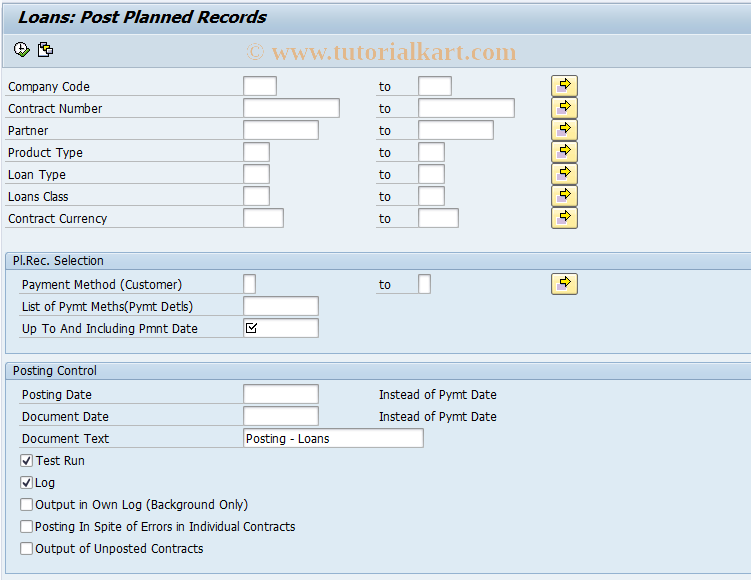 SAP TCode FNM1 - Automatic Posting