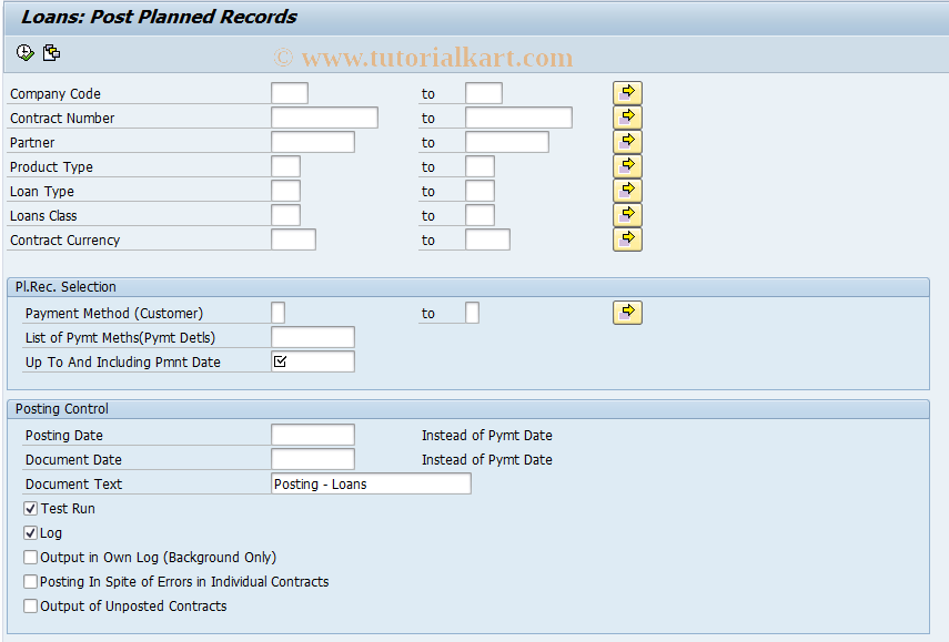 SAP TCode FNM1_NODD - Automatic Posting