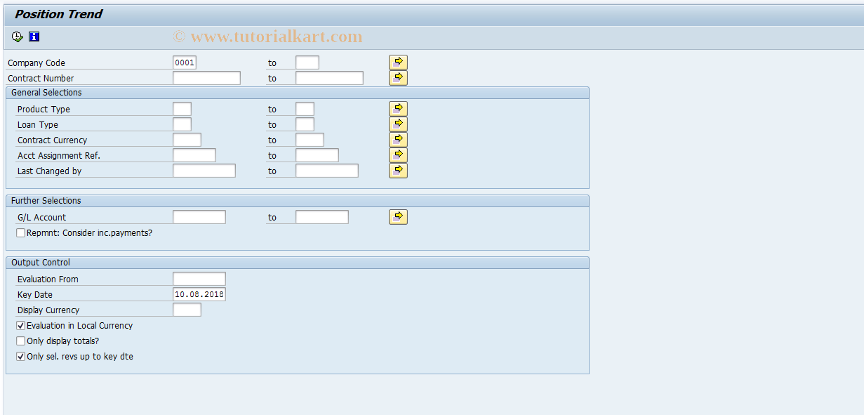 SAP TCode FNR6 - Insur.prtfolio trends - NEW