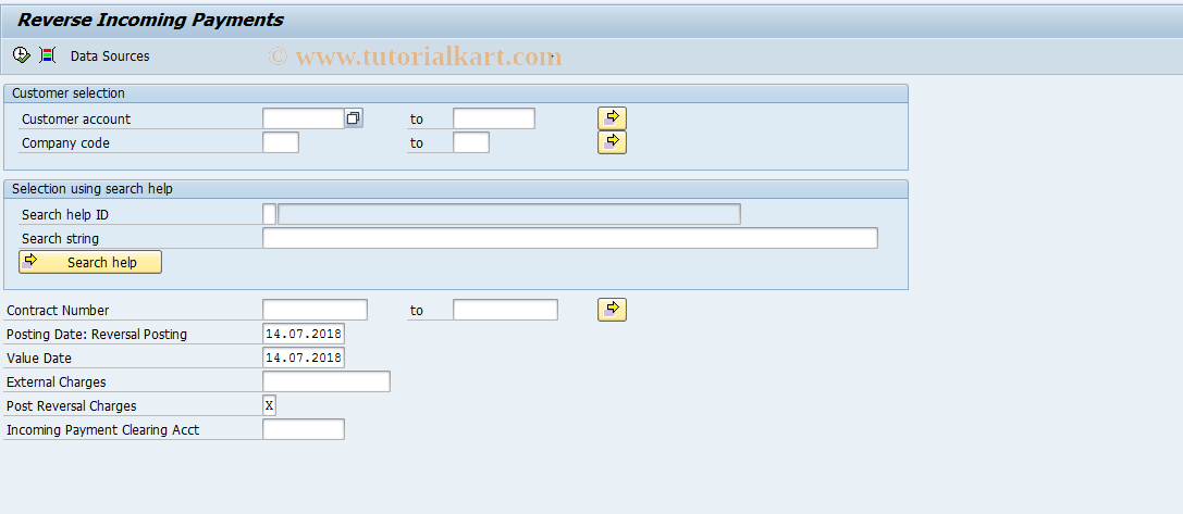 SAP TCode FNRE - DO NOT USE:Reverse Incoming Payments