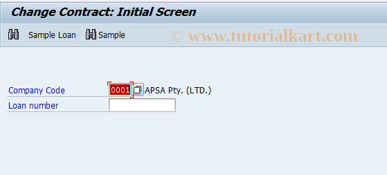 SAP TCode FNV2 - Change mortgage contract