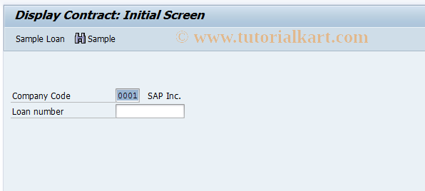 SAP TCode FNV3 - Display mortgage contract