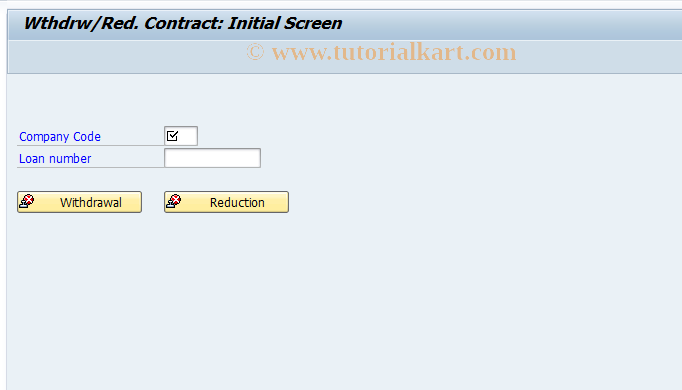 SAP TCode FNV4 - Contract Full / Partial Recission