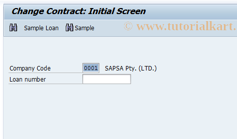 SAP TCode FNV7 - Change policy contract