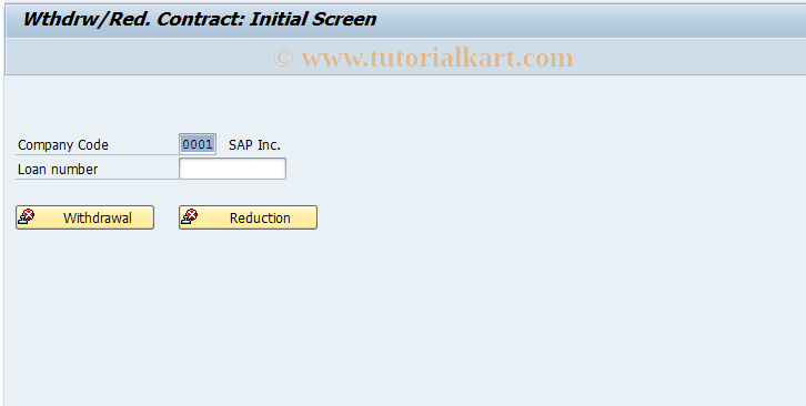 SAP TCode FNV9 - Policy Contract WIthdrawal