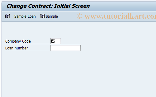 SAP TCode FNVM - Change Contract