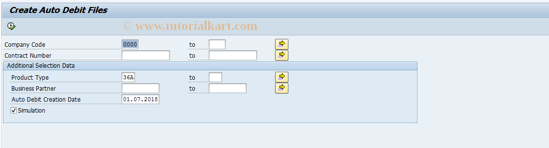 SAP TCode FN_AUTODRAFT_PROCESS - Create Auto Debit Files