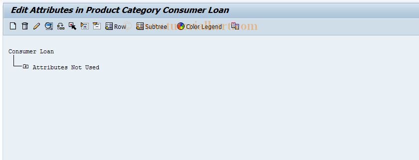 SAP TCode FN_CL_PRODUCT_ATTR - Process Attributes: Consumer Loans