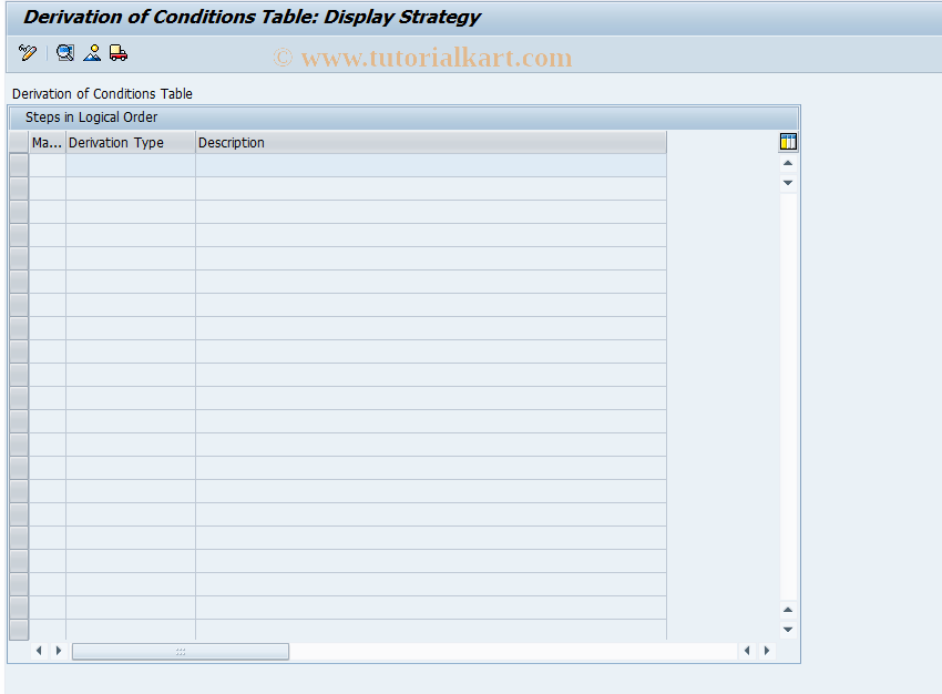 SAP TCode FN_DERI_CONDITION - Derivation Rules for Condition Table