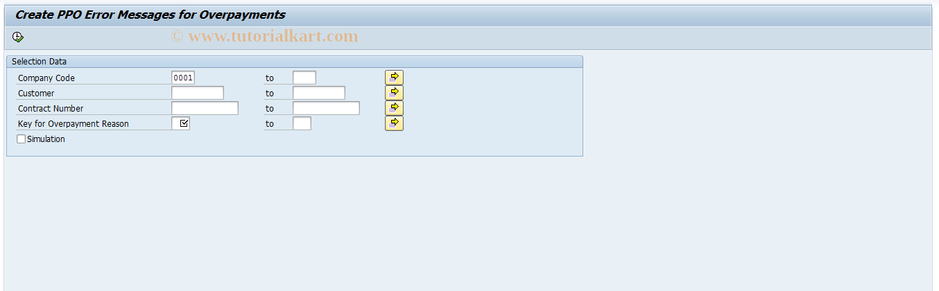 SAP TCode FN_PAY_PROCESS_SUSP - Generate PPO Error Messages