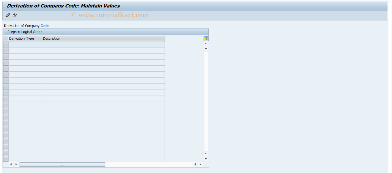 SAP TCode FN_RULE_COMPANY_CODE - Rule Entries for Company Code