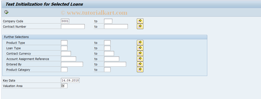 SAP TCode FN_TRLE_TEST_INIT - REP: rfvd_test_distributor_init