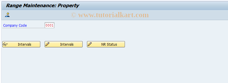 SAP TCode FO27 - Number Range for Property